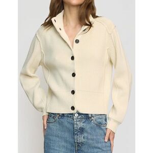 Modern Citizen Cream Button-Up Cardigan